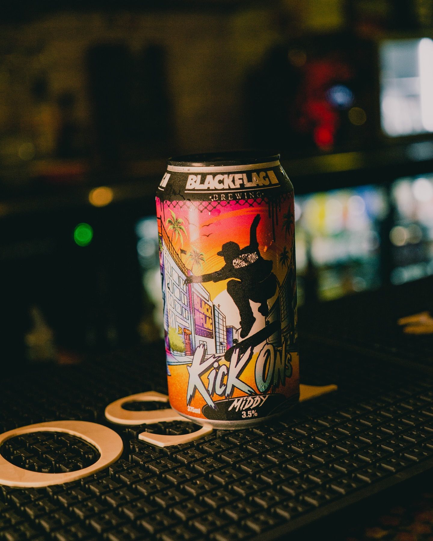 Can of Blackflag beer,