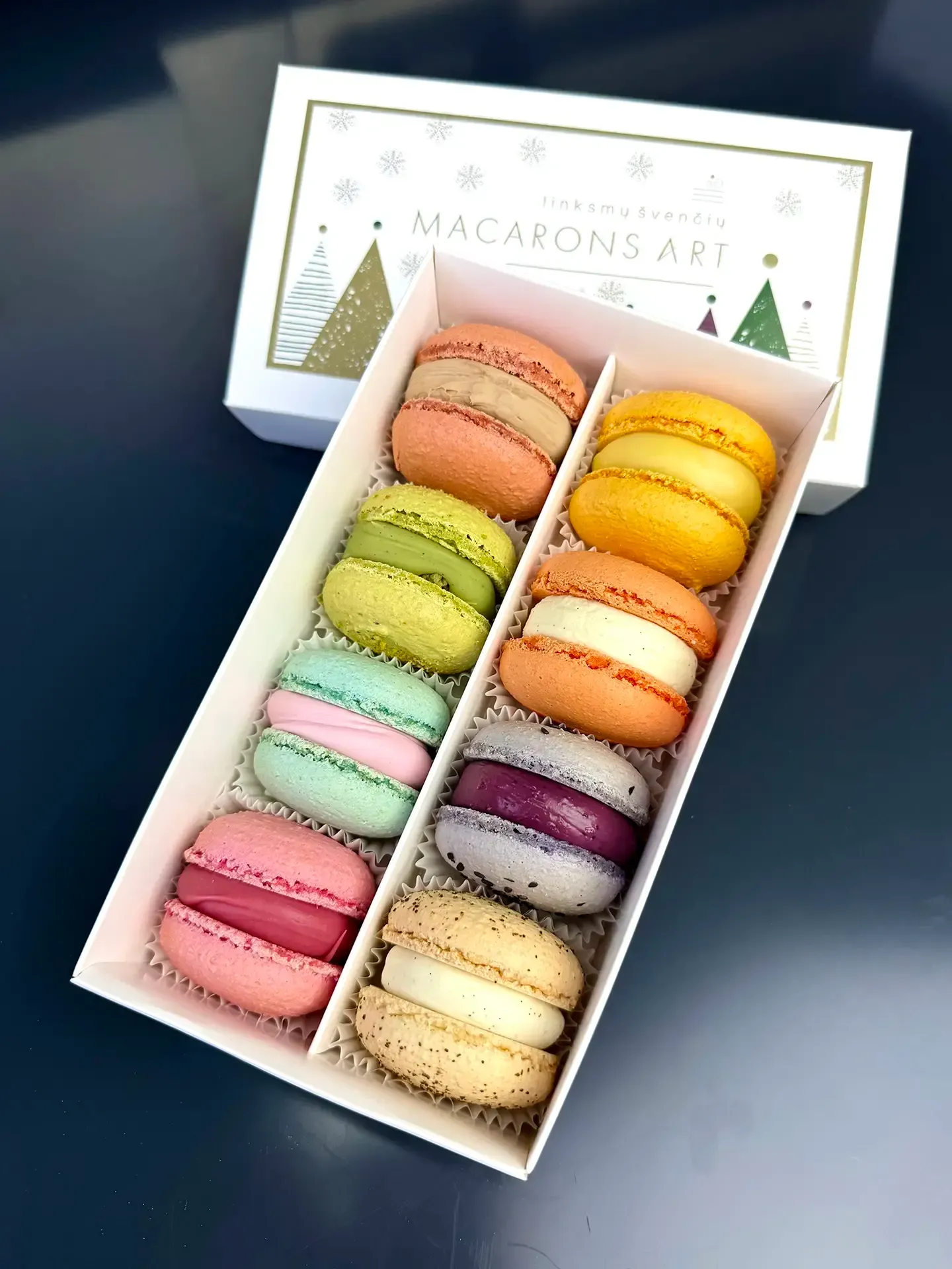 Kalėdinis macarons rinkinis