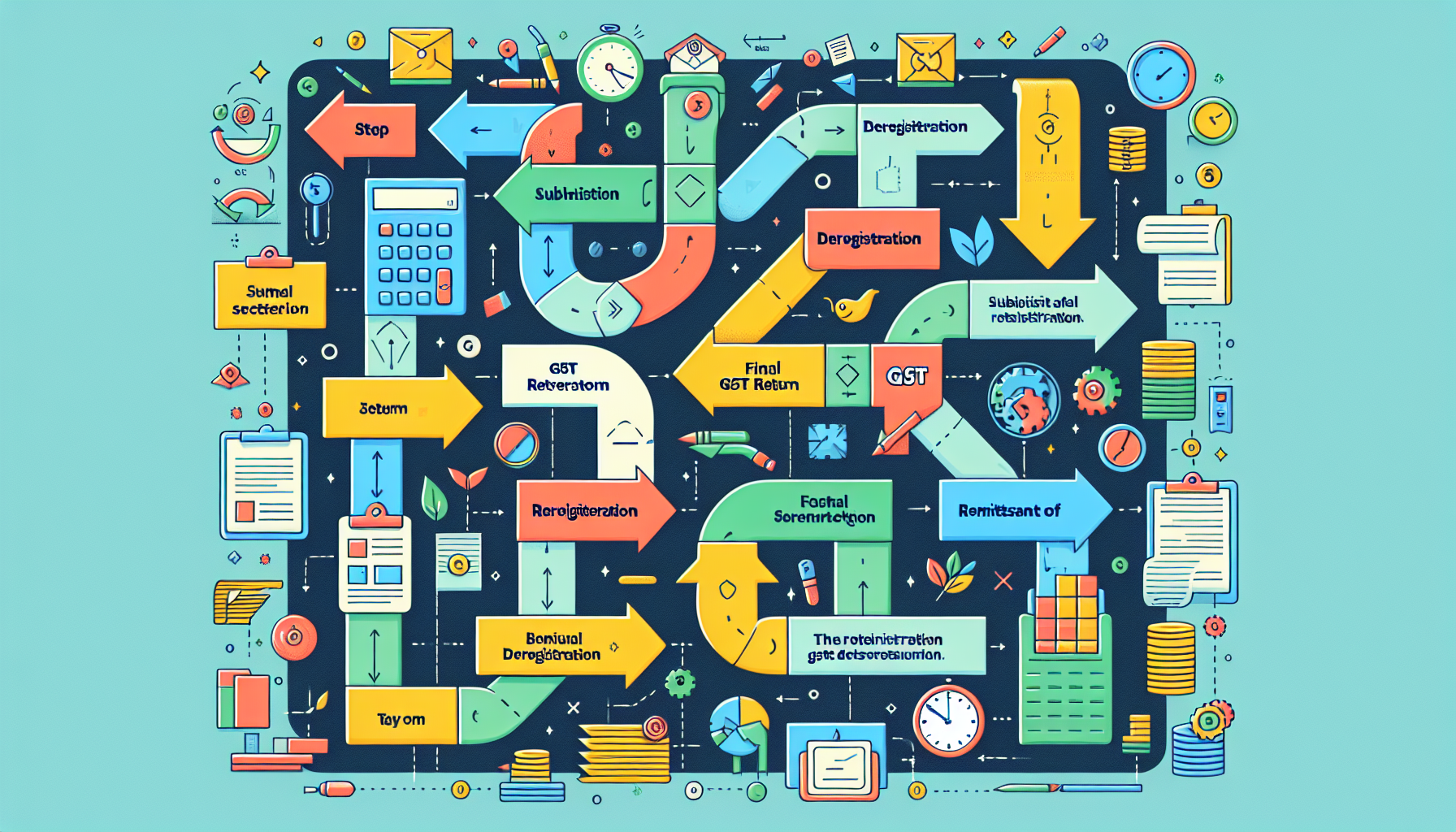 A visual representation of the GST deregistration process | CFO Group