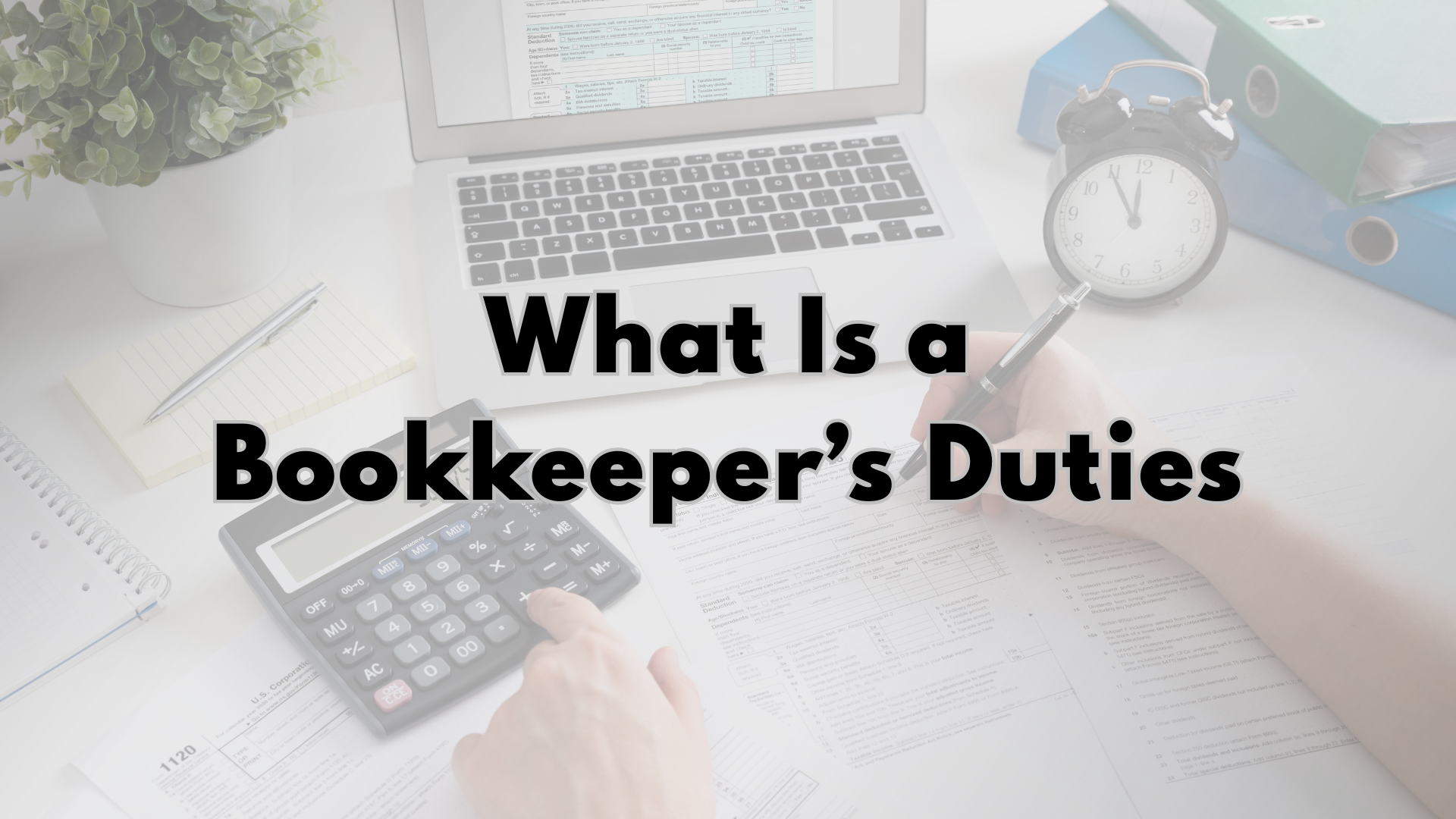 What Is a Bookkeeper’s Duties | CFO Group