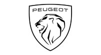 O logotipo da Peugeot é uma imagem em preto e branco de um leão em um escudo.