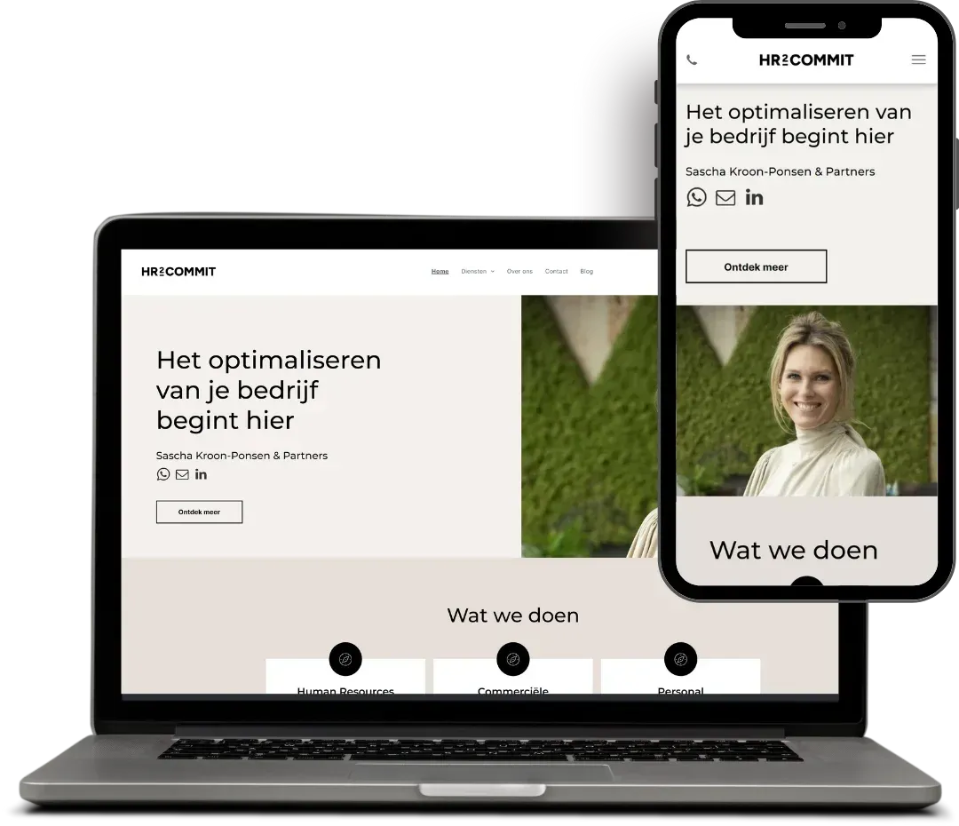 screenshot website van HR2Commit