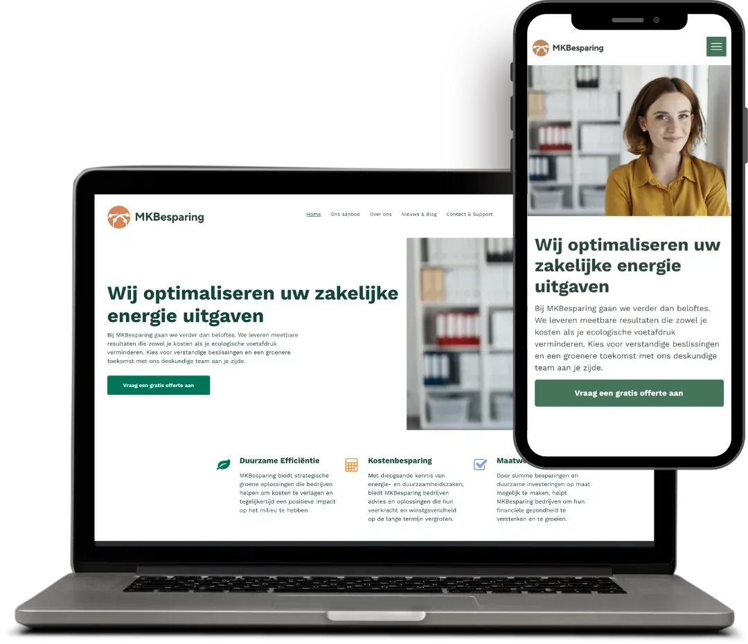 screenshot website van MKBesparing