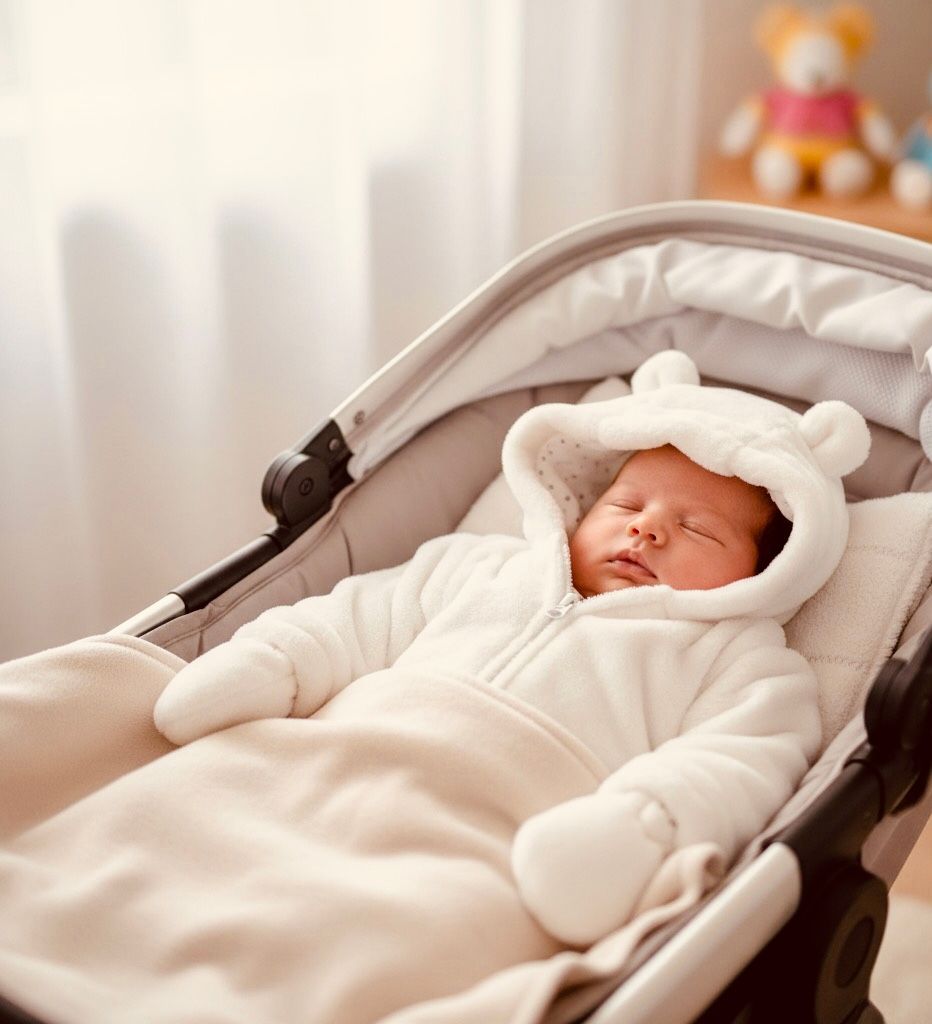 Leuken lief staat dit babyjasje, geschikt voor jongen en meisje, met oortjes en wantjes, sluit eenvoudig met een rits