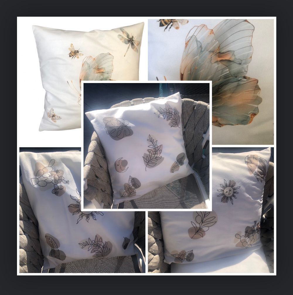 Bedrukte kussens voor decoratie, binnen en buiten, leuk als cadeau, afbeelding naar keuze