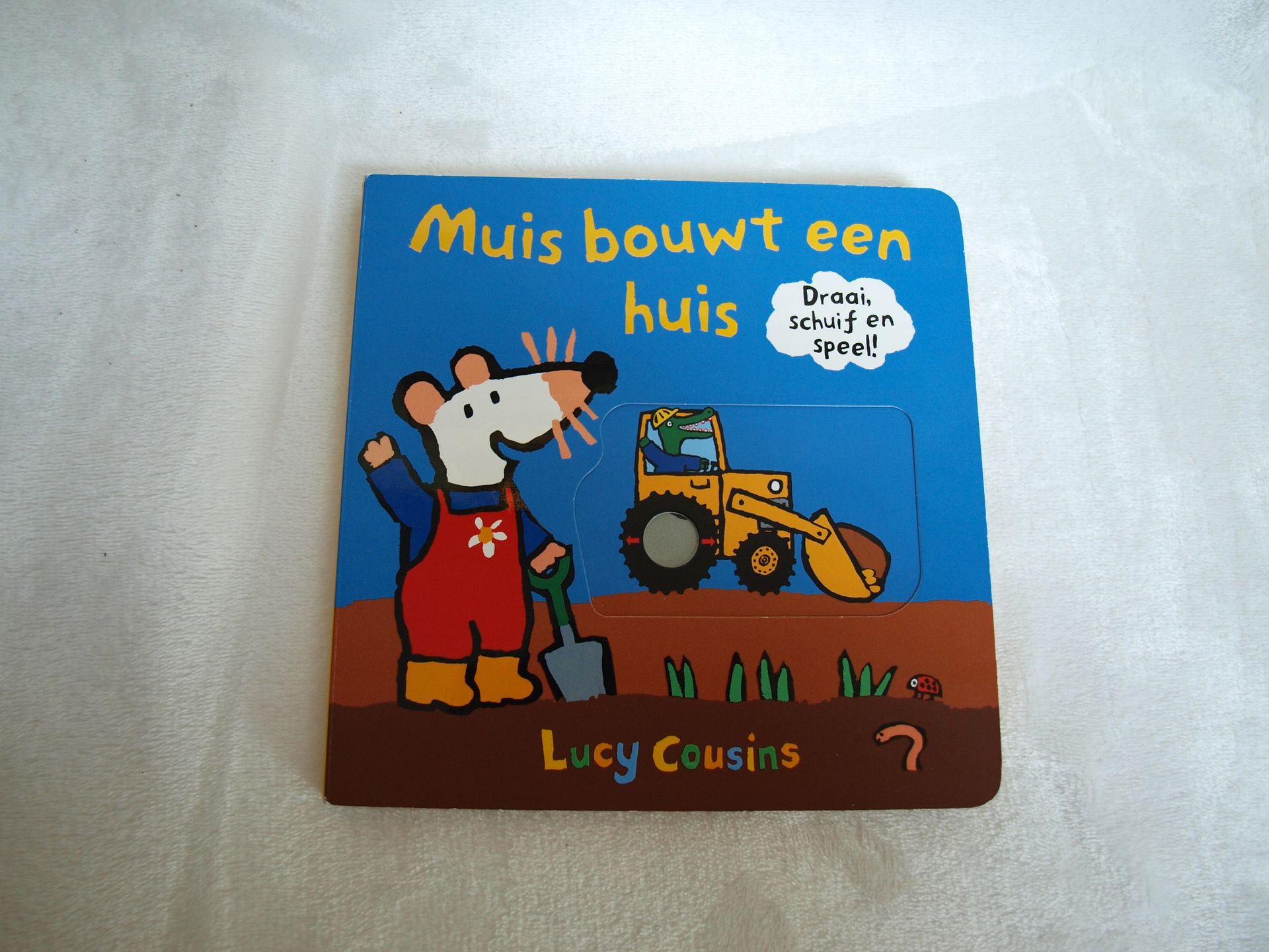 Kinderleesboek, muis bouwt een huis by lucy cousins