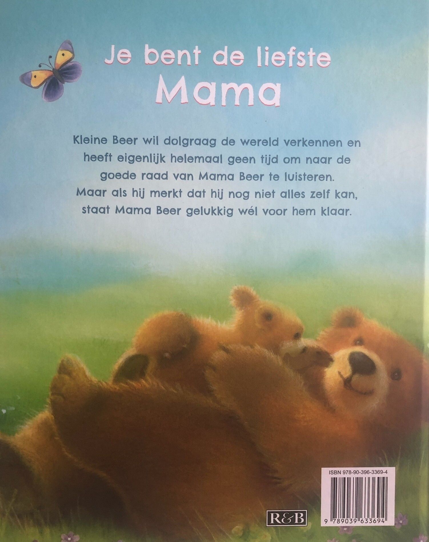 Jij bent de liefste mama, kinder lees -voorleesboekje. Een boekje over kleine beer en mama die altijd klaar staat