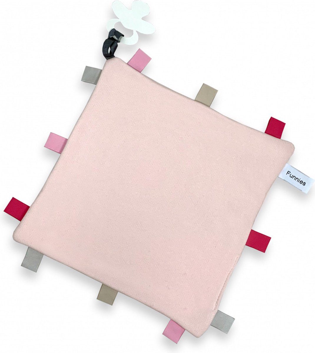 Labeldoekje voor meisje, tevens is het een handig speendoekje