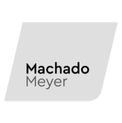 Um logotipo de machado meyer sobre fundo branco.