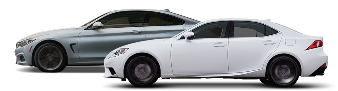 white and gray sedans | Big Boyz Tire & Wheels