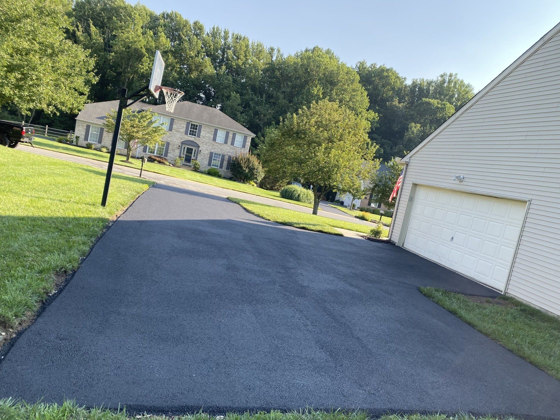 After Asphalt Installation in Residential Court — Wilmington, DE — Asphalt King Sealcoating & Paving LLC