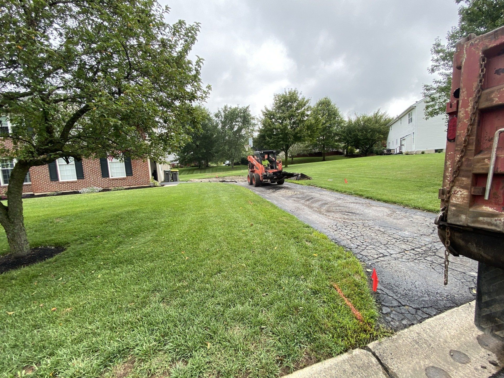 Ripping Out Residential Driveway — Wilmington, DE — Asphalt King Sealcoating & Paving LLC