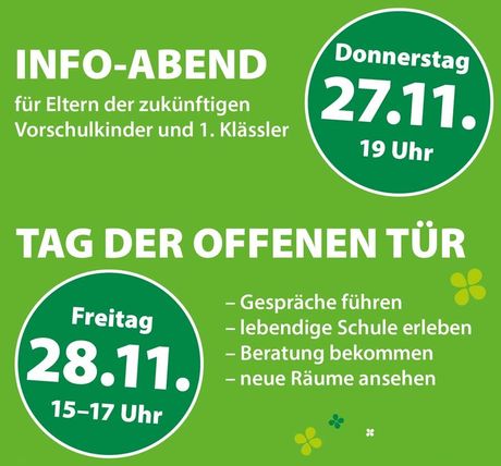 Infoabend und Tag der offenen Tür an der Schule Iserbrook am 27. und 28.11.2025