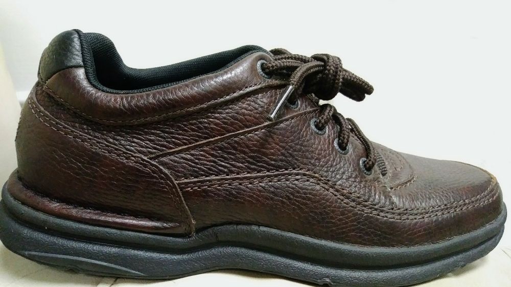 brown leather shoe