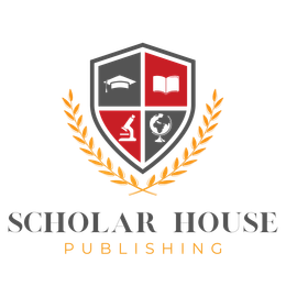 A logo for scholar house publishing with a shield and laurel wreath.