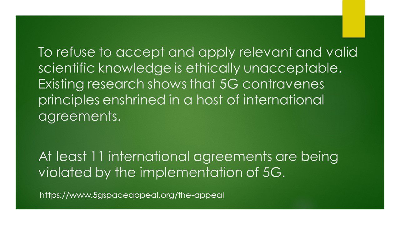 International Appeal against 5G