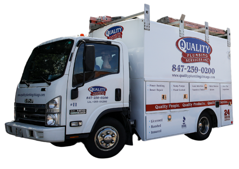 A blue and red van with a santa claus on the side.
