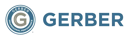 The gerber logo is shown on a white background.