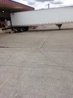 a post flooded loading dock after being cleaned by a professional