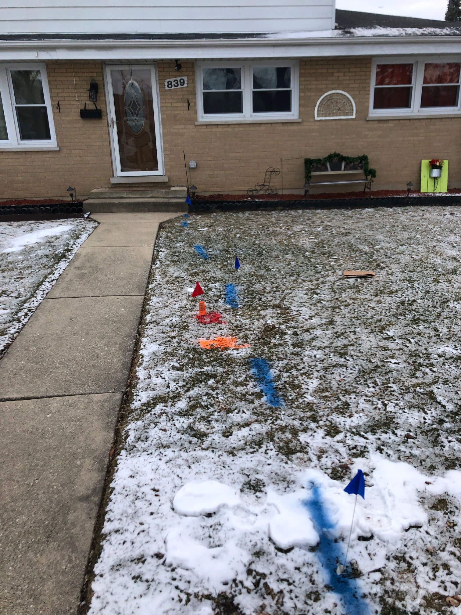 Sewer repair markings