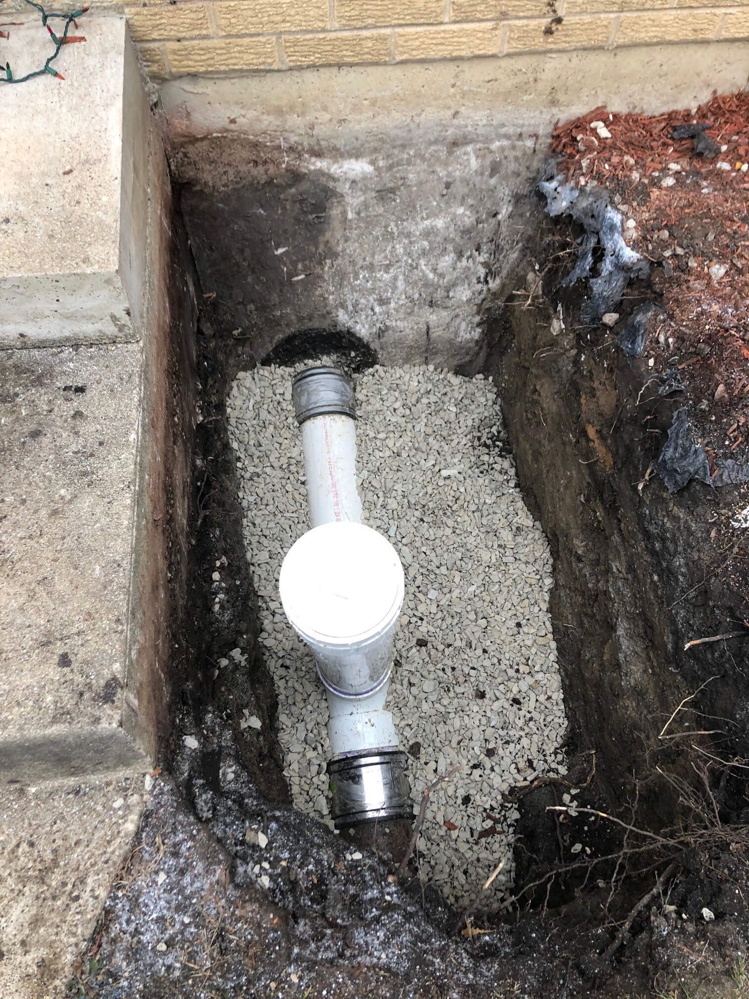 New sewer bedding