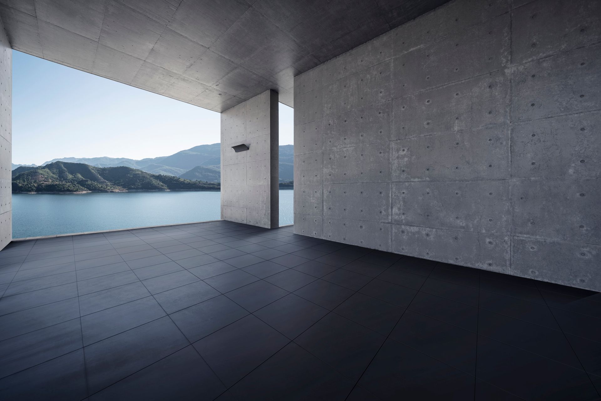 Concrete walls in Central Coast, NSW with a sunlit background.