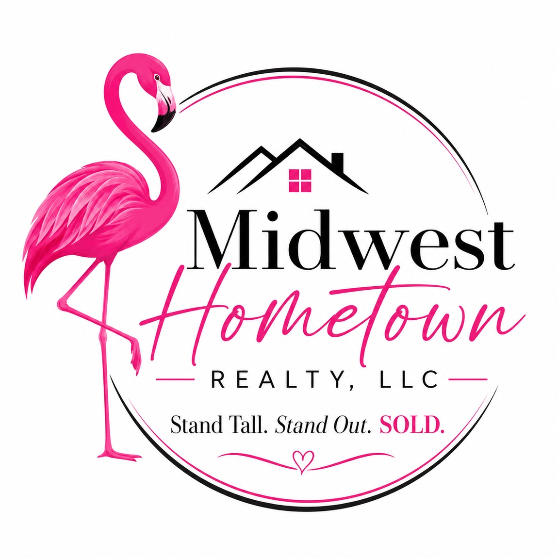 A pink flamingo standing on one leg against a plain white background.