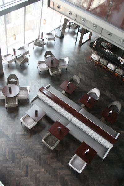 Dyfed Richards, Thermo Oak Block Flooring at The Shard, London