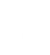 A blue house with a hammer inside of it.
