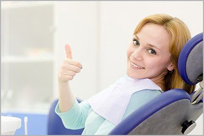 Young girl in the dental clinic  — Emergency Dental Care in Glen Mills, PA