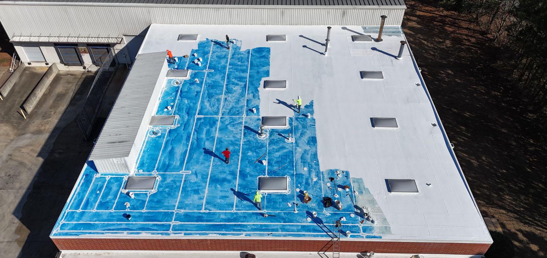Flat roof replacement in DeKalb County GA