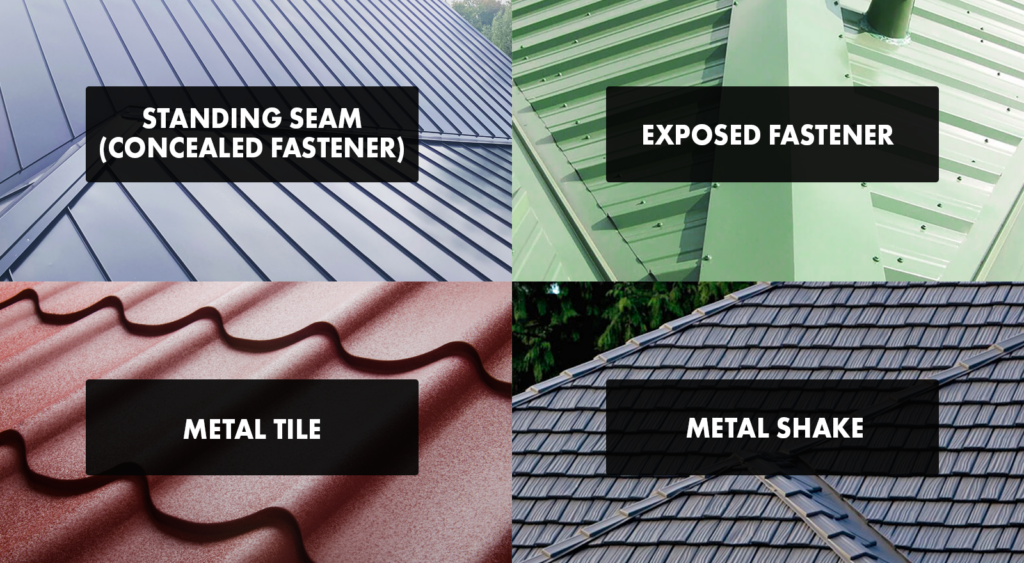 Metal roof style options