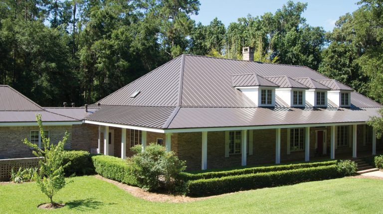 Metal roof installation by Supreme Roofing