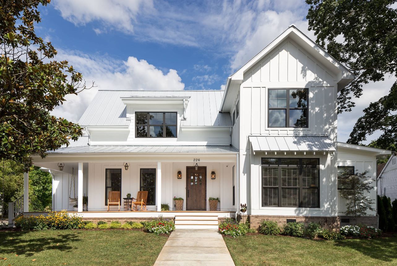 White metal roof installed by Supreme Roofing