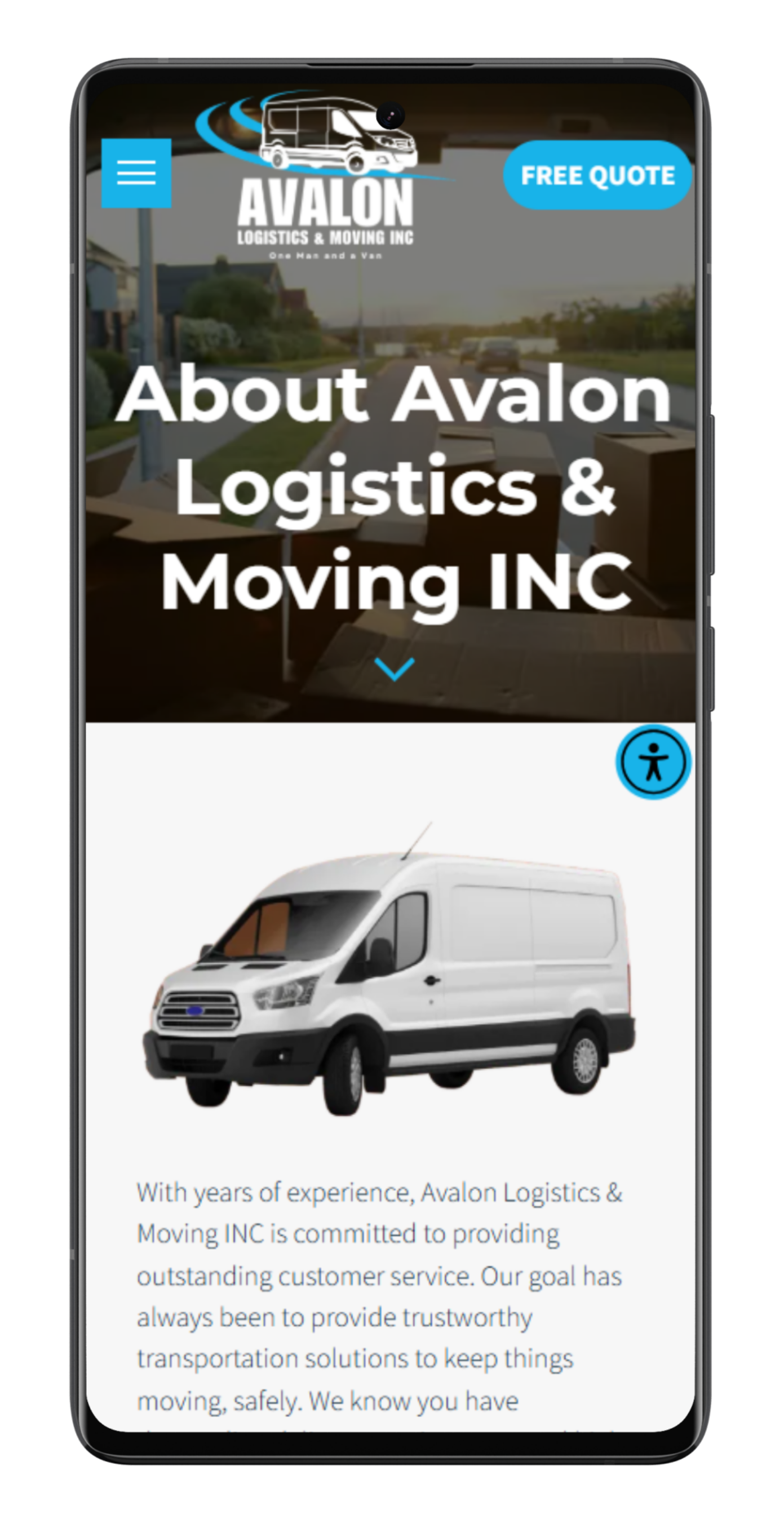 Lorena holding a dog on website, 