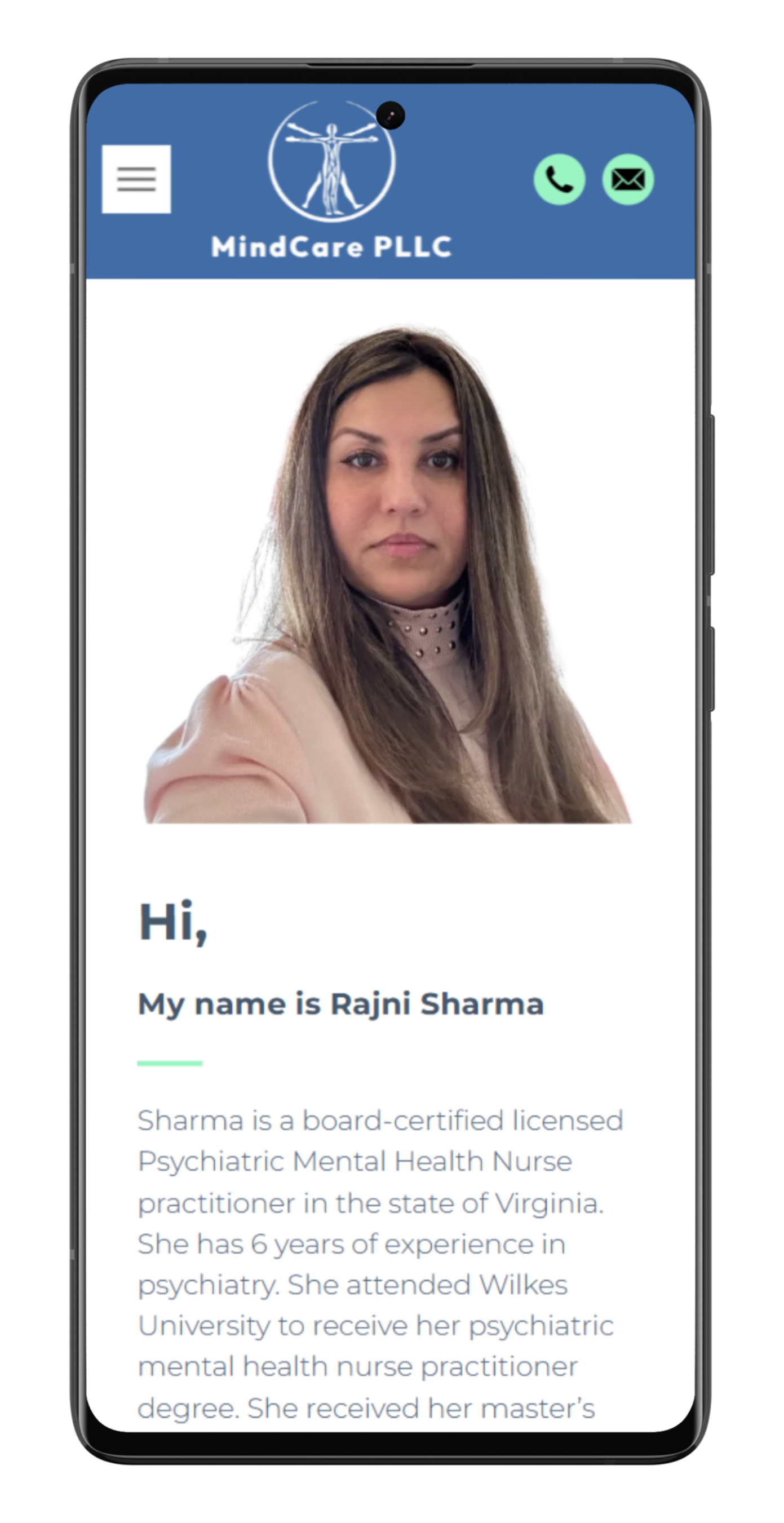 MindCare PLLC mobile screenshot