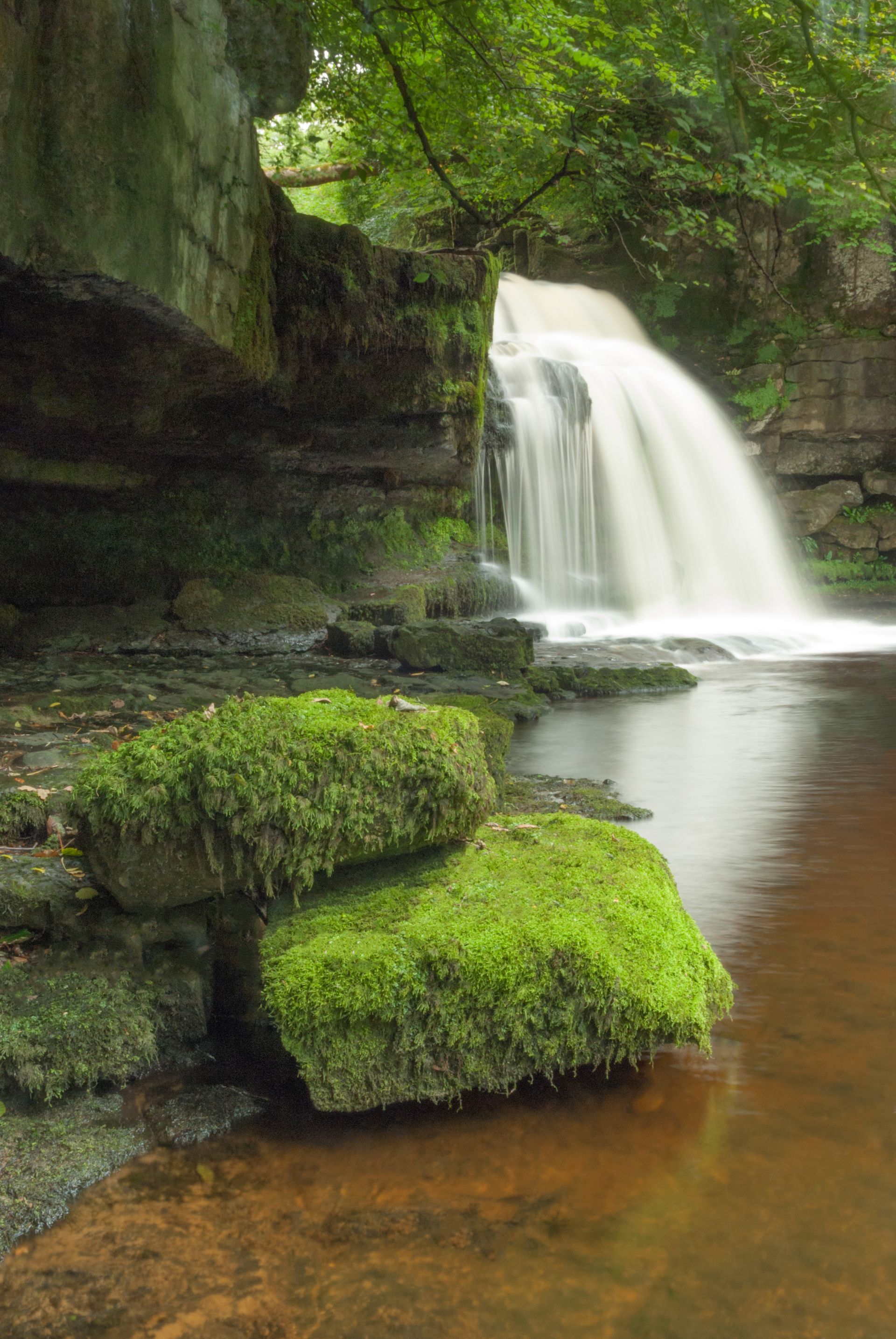 Cauldron Force waterfall, West Burton, Upper Wharfedale, North Yorkshire