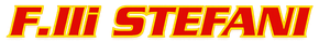 Logo F.lli STEFANI in rosso e giallo corsivo su sfondo bianco
