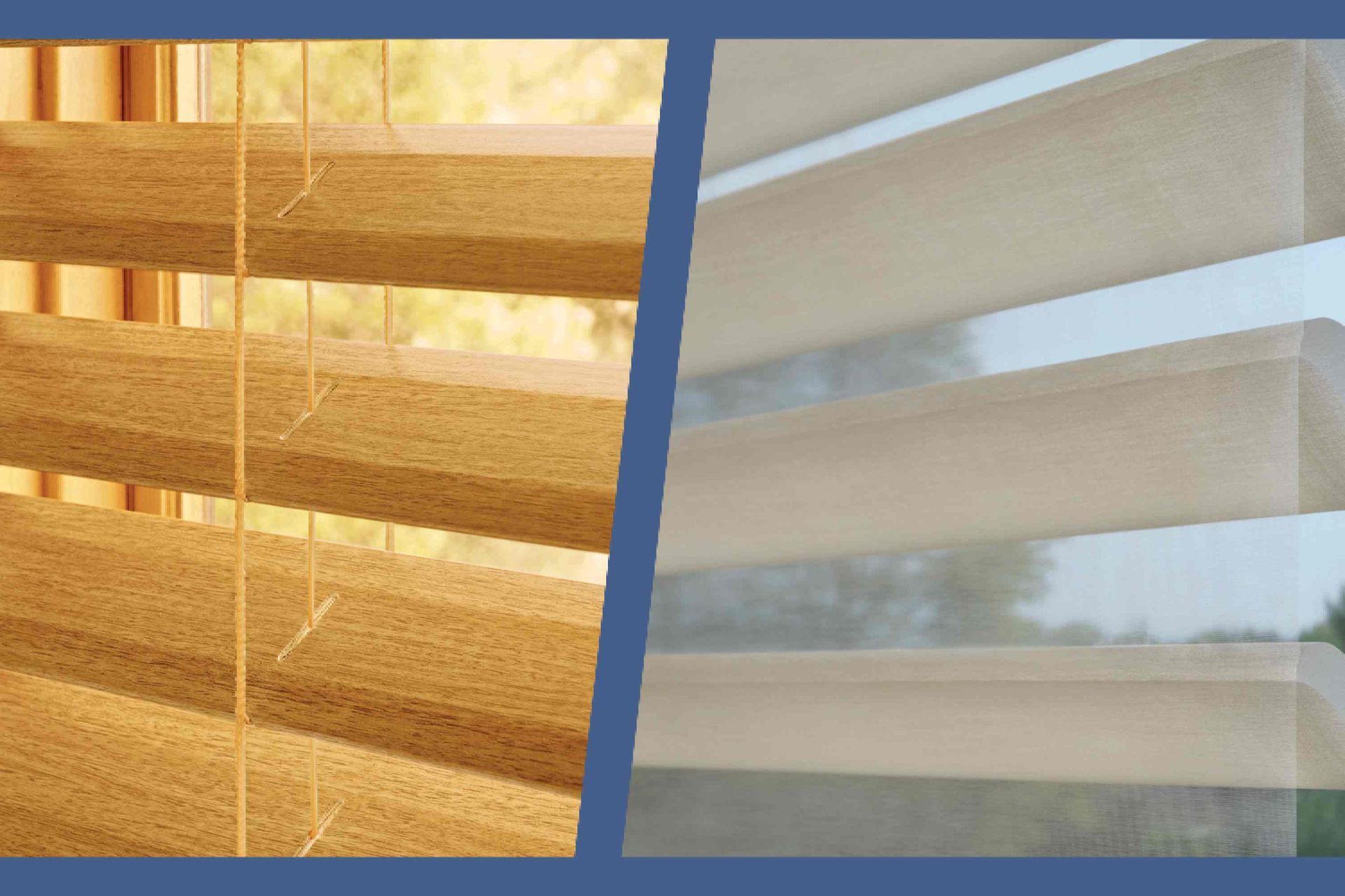 Hunter Douglas Silhouette® Sheer Shades and EverWood® Faux Wood Blinds near Manasquan, New Jersey (NJ)