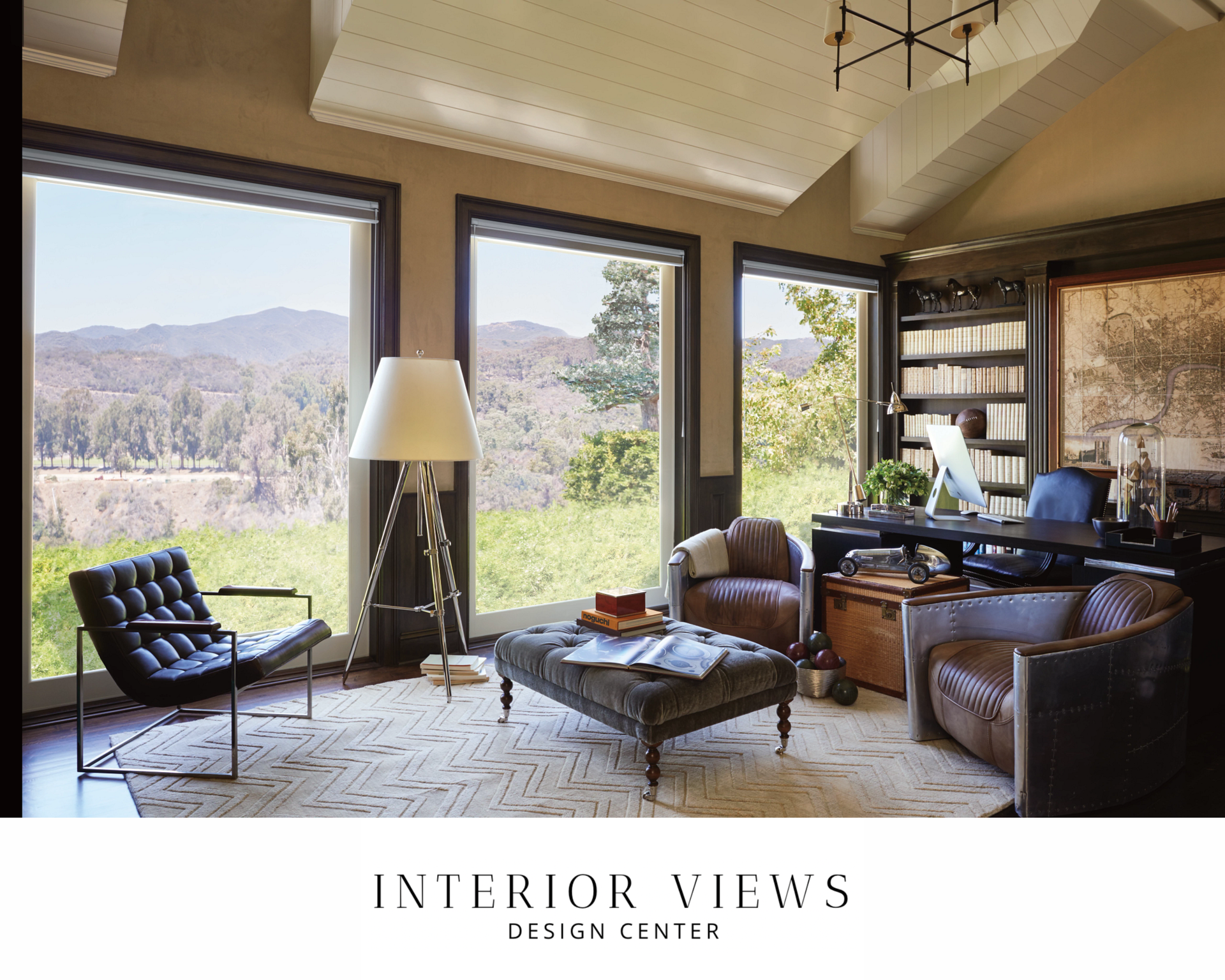 Hunter Douglas Duette® Cellular Shades in a home office near Manasquan, New Jersey (NJ)