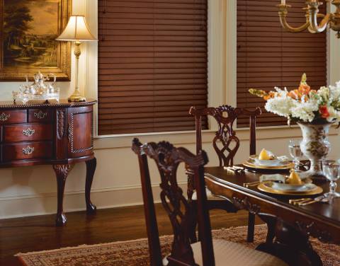 Blinds by Hunter Douglas from Interior Views including, faux wood blinds, near Manasquan, New Jersey (NJ)