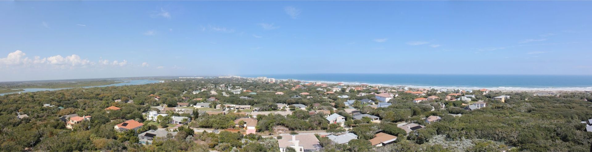 aerial view of palm coast