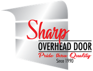 Sharp Overhead Door Service Logo