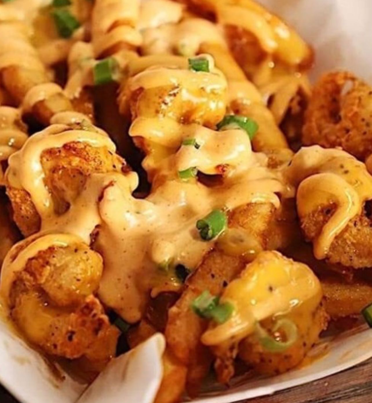 Shrimp with loaded fries