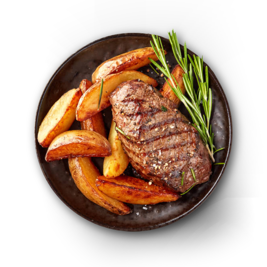 Steak with Vegetable