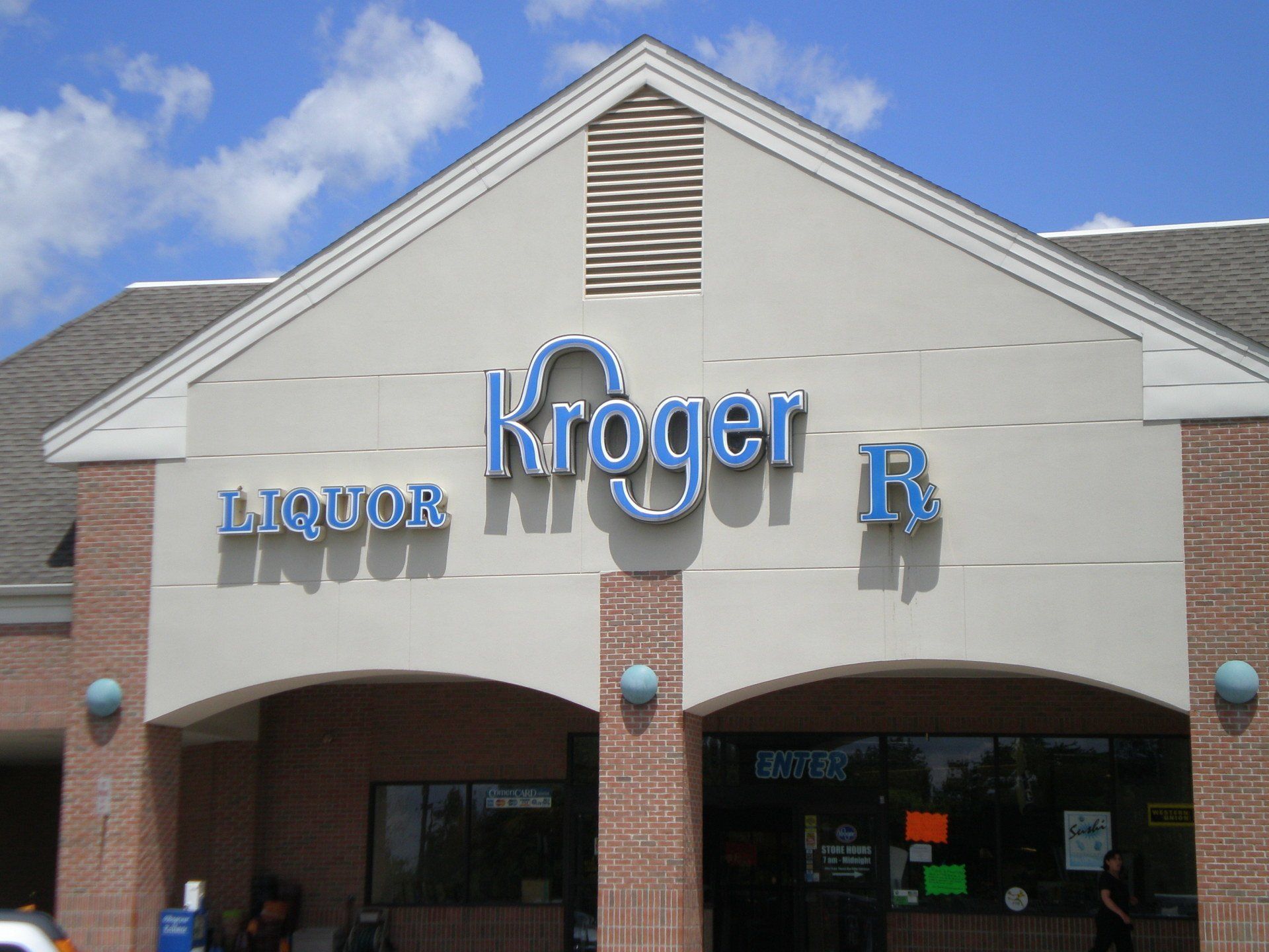 Kroger grocery store front