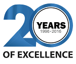 20 years of excellence badge