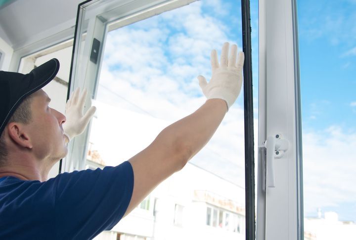 A skilled worker replaces window glass to restore safety, clarity, and insulation. A skilled worker replaces window glass to restore safety, clarity, and insulation.