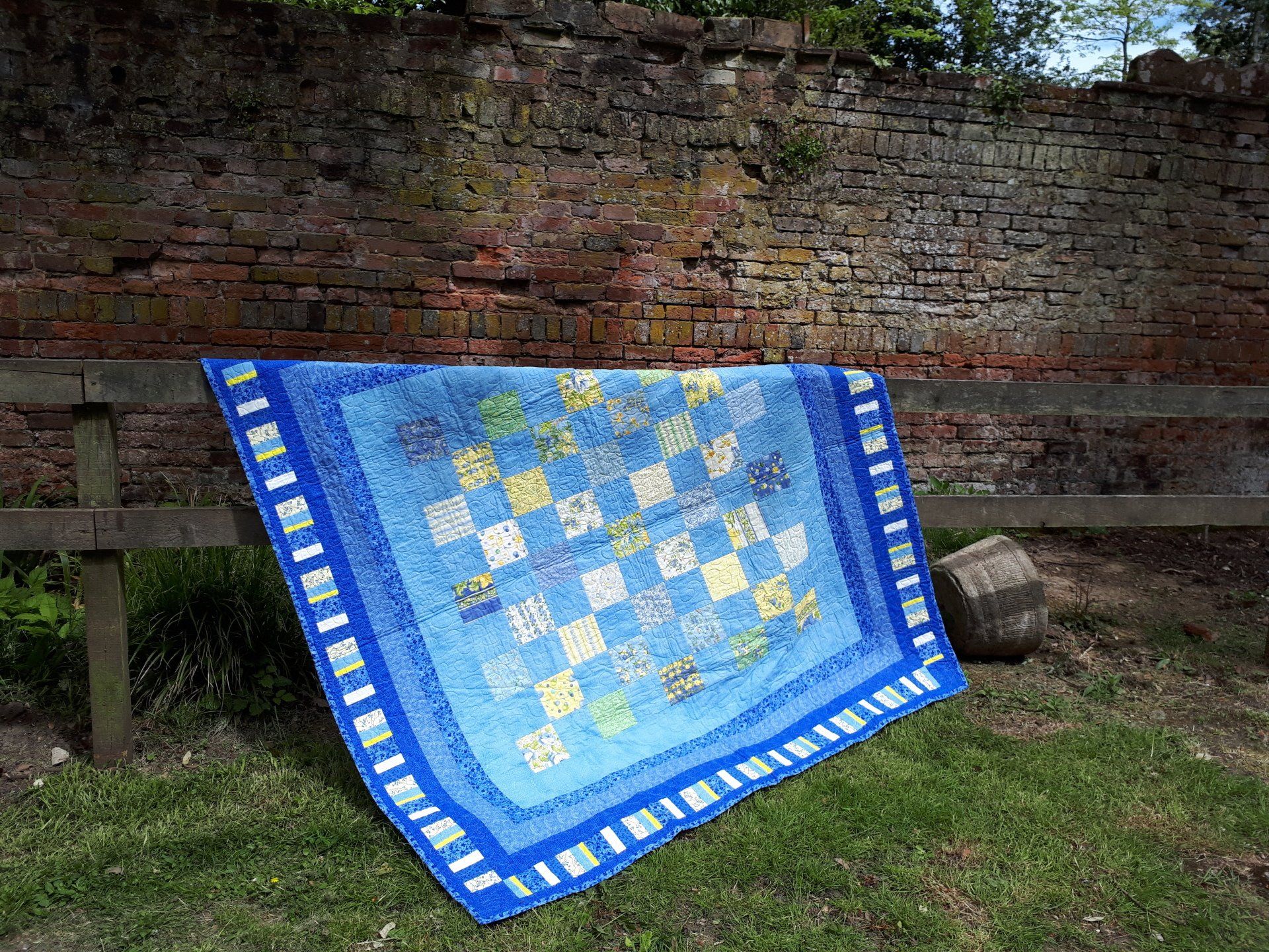 Blue and Yellow Quilt