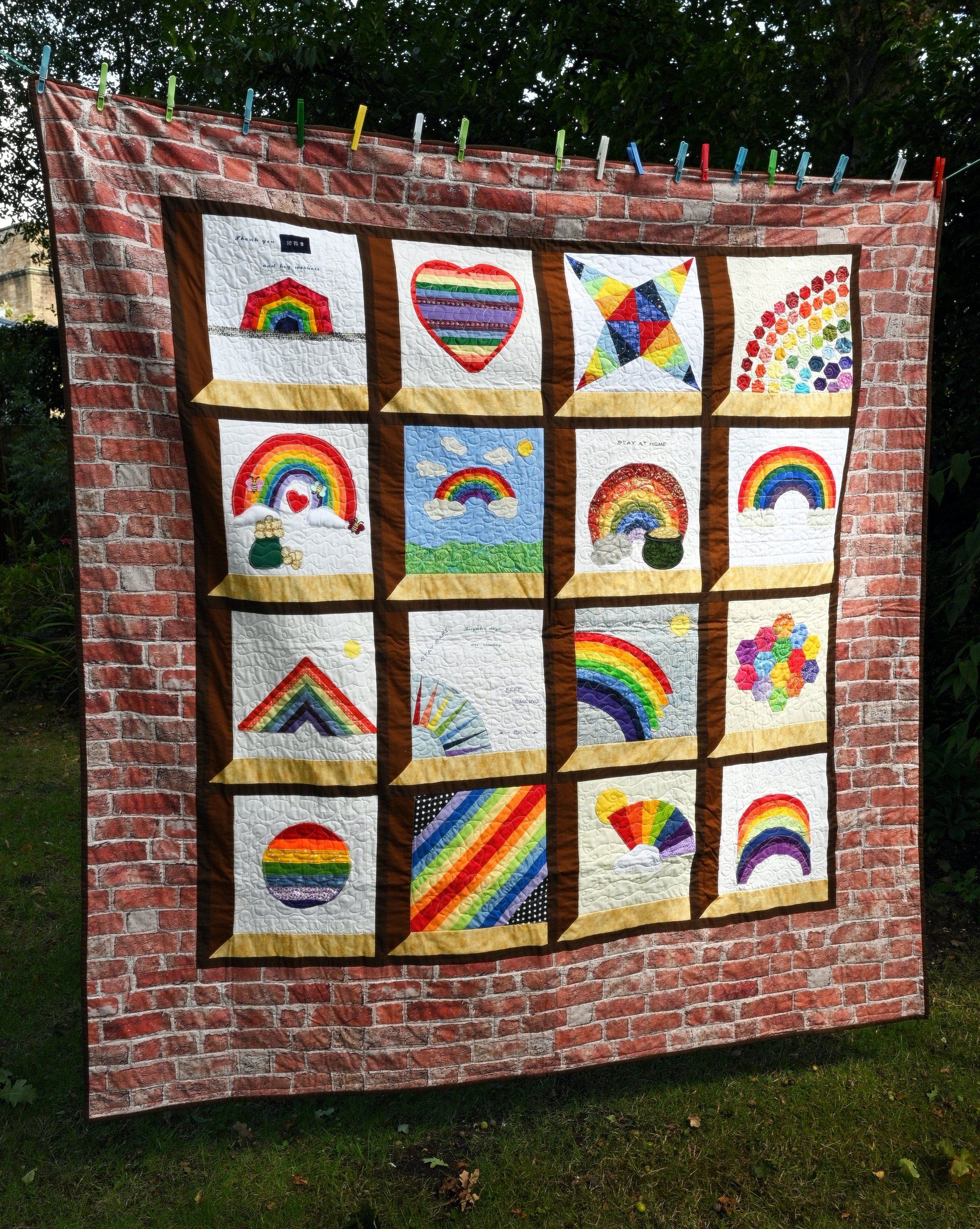 Rainbow Quilt for the  N H S